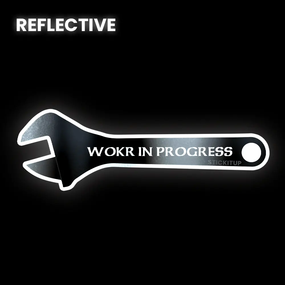Wokr In Progress Bumper Sticker 1