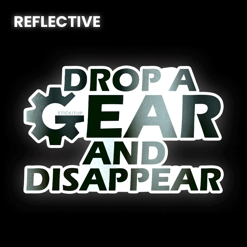 Drop A Gear Bumper Sticker 1