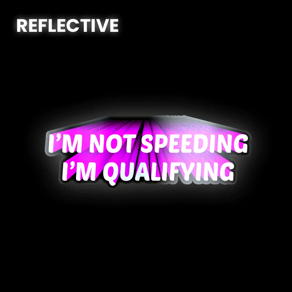I'm Not Speeding Bumper Sticker 1