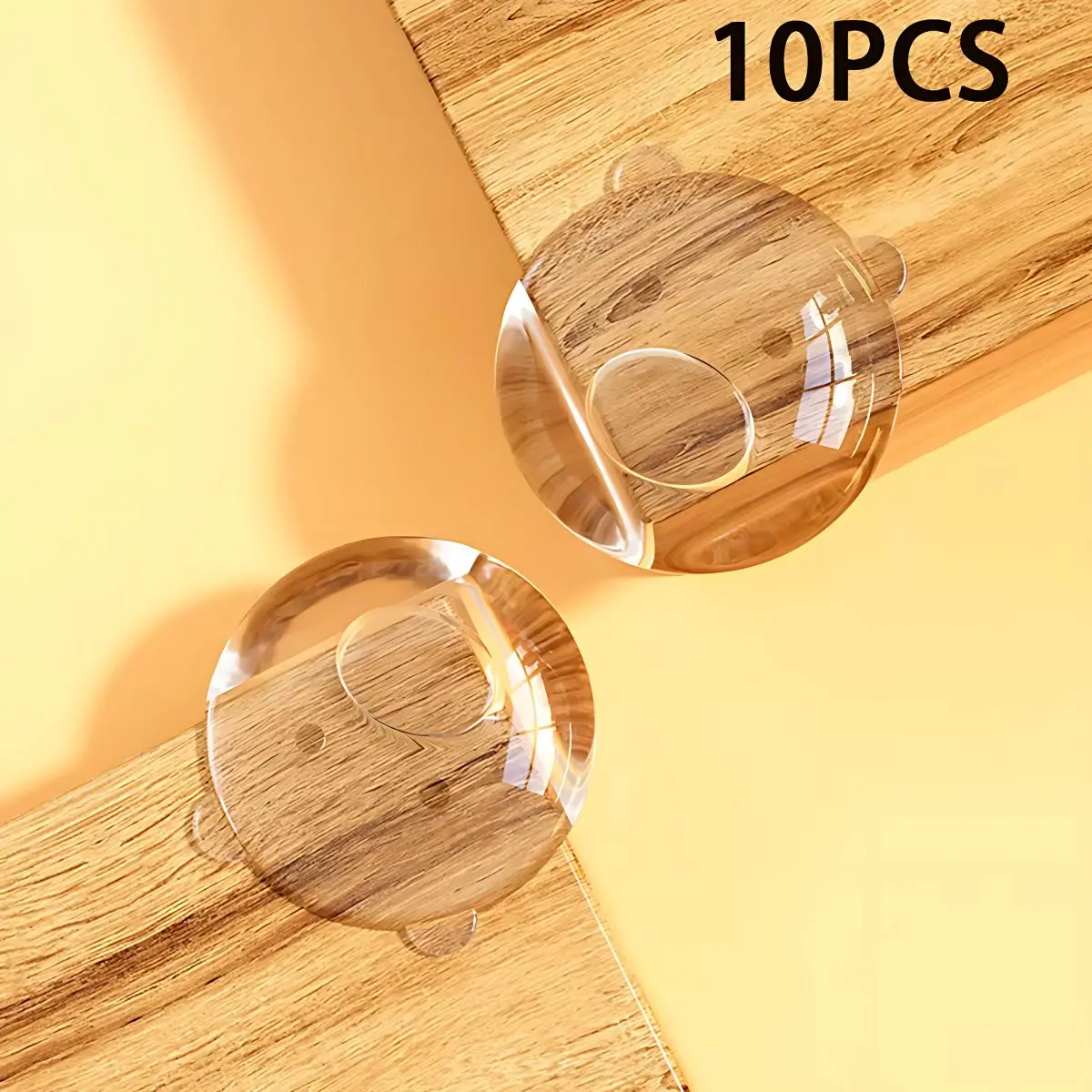 Protectores De Esquina Transparentes Para Muebles Con Forma De Osito. Esquineros De Seguridad. (Pack De 10 Piezas) 1