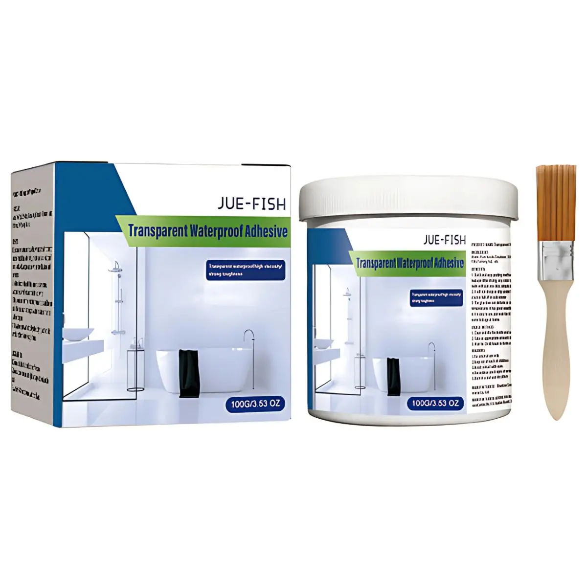 Adhesivo Sellador Impermeable Transparente Con Pincel 100G. Alta Resistencia Para Reparaciones Y Sellado. 1