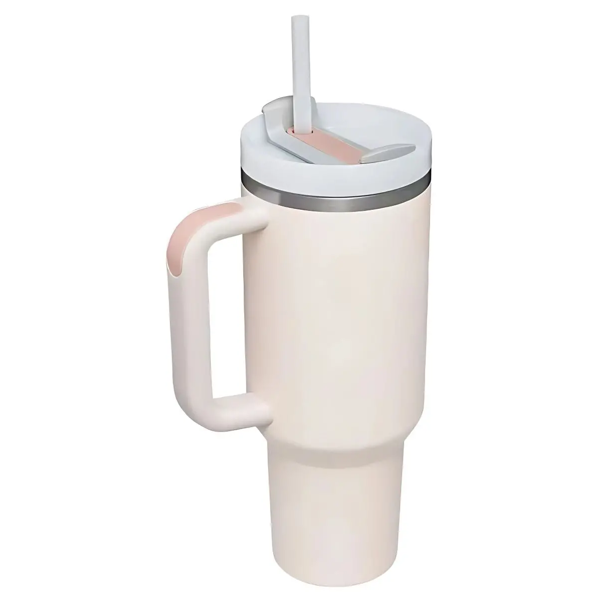 Botella De Agua Termo De 40Oz. Vaso Térmico De Acero Inoxidable. Color Rosado Claro. 1