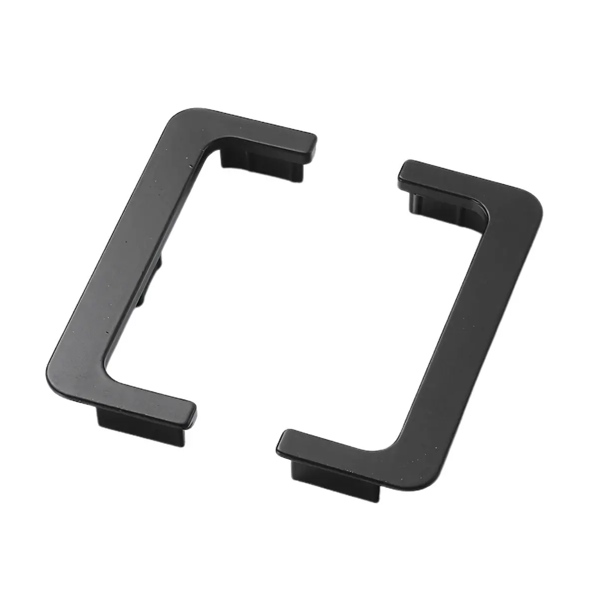 Tapón Lateral Para Perfil Gola De Gabinete Medio (1 Par) Color Negro Mate. Terminal De Perfil Para Muebles Modulares Cocina 1