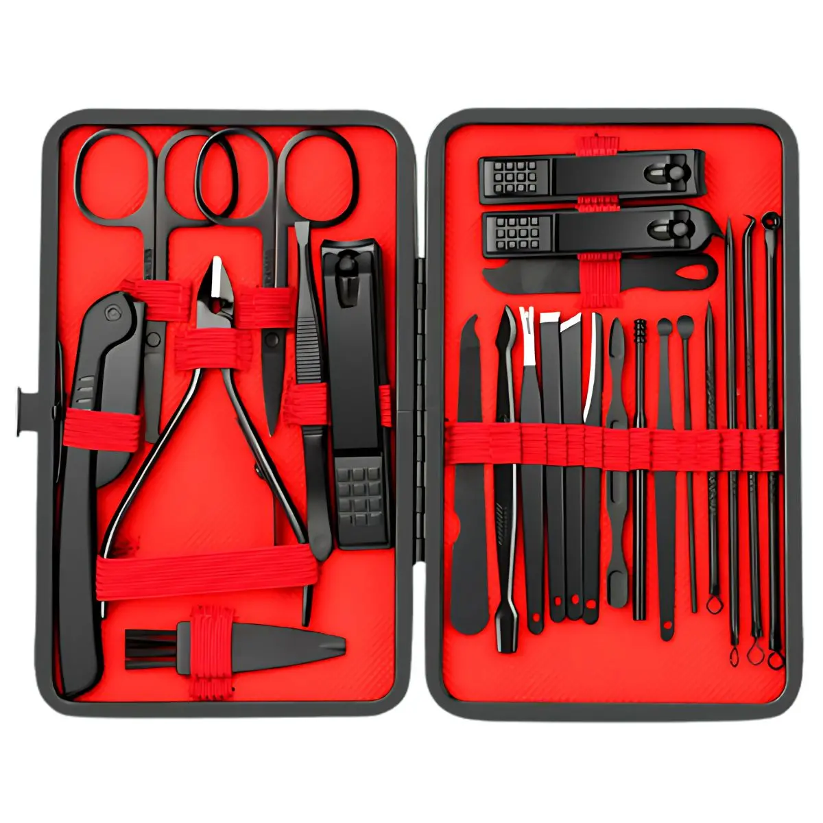 Estuche De Cuidado Personal. Set De Manicura Y Pedicura (24 Piezas). Kit Profesional Para Uñas, Rostro Y Pies. Corta Uñas 1