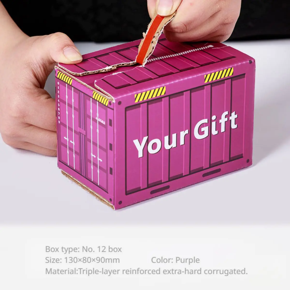 Caja De Cartón Reforzado 130×80×90Mm. Diseño De Contenedor. Ideal Para Envíos O Empaque De Productos Ecomerce Sorprenda A Sus Clientes! 1