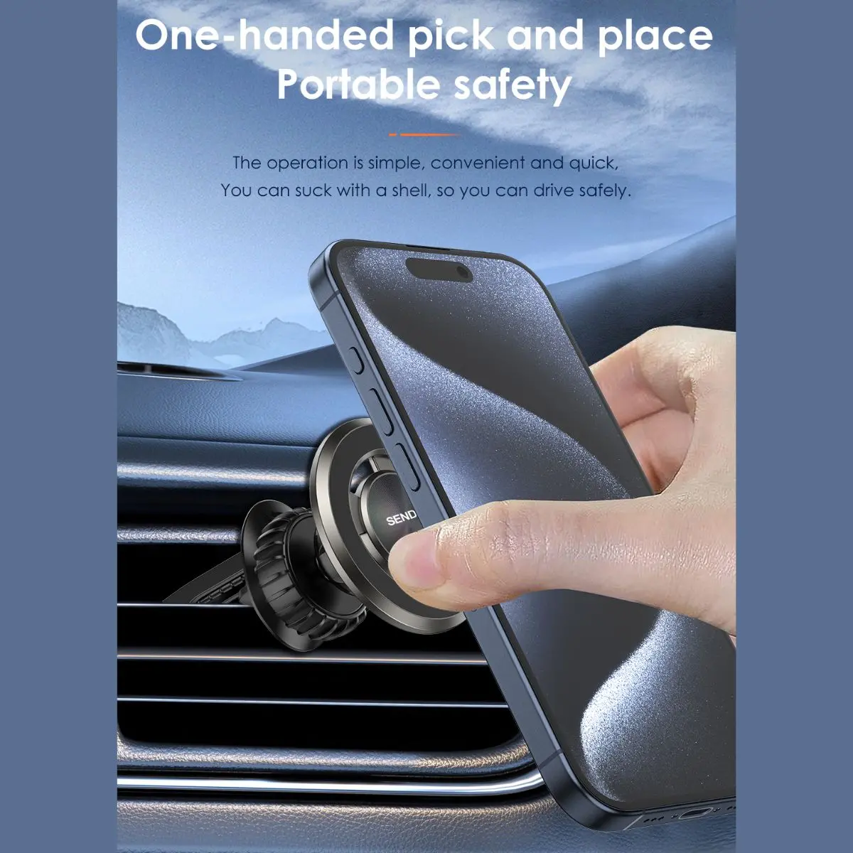 Soporte Magnético De Celular Para Auto. Rotación 360°. Soporte De Teléfono Móvil Para Carro. 1