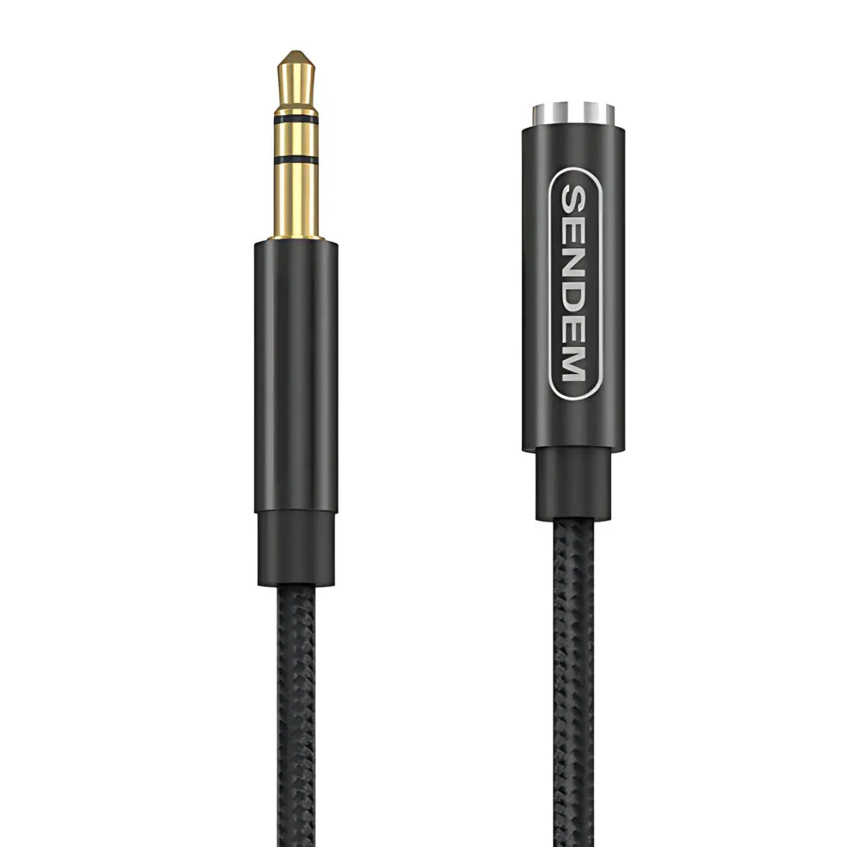 Cable De Extensión Auxiliar 3.5Mm Macho A Hembra De 2 Metros. Compatible Con Audífonos, Computadoras Y Parlantes. 1
