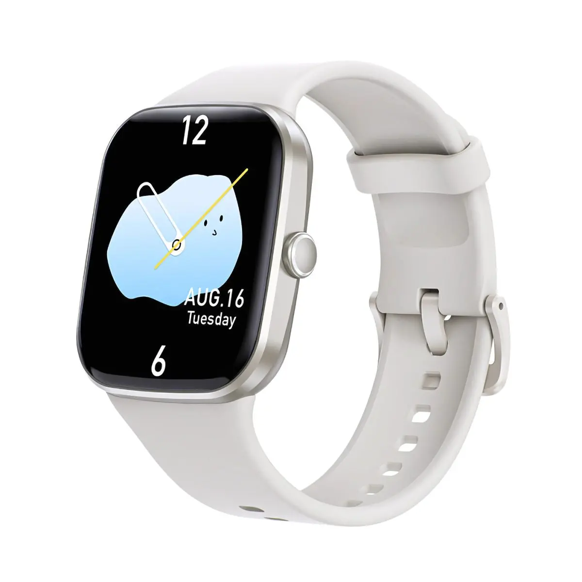 Smartwatch Con Llamadas Y Pantalla Hd 2.1”. Reloj Inteligente Ip67. Con Monitor De Ritmo Cardíaco Y Carga Magnética. Color Blanco. 1