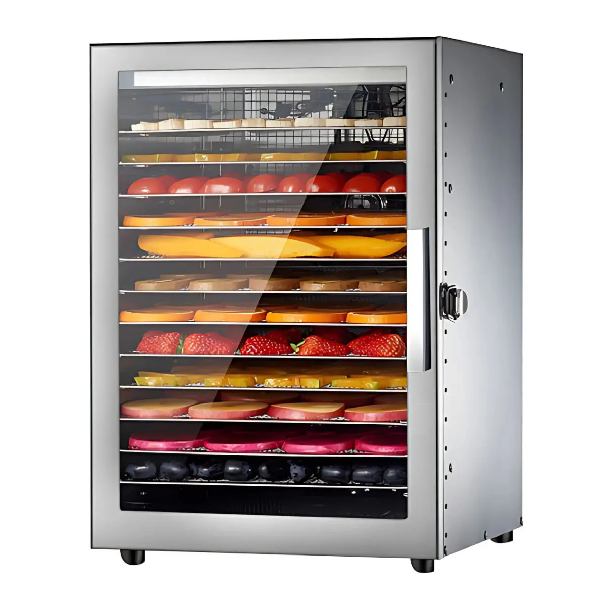 Deshidratador De Alimentos Profesional De 12 Bandejas. Máquina Deshidratadora De Frutas Y Carnes. Acero Inoxidable 110V. 1