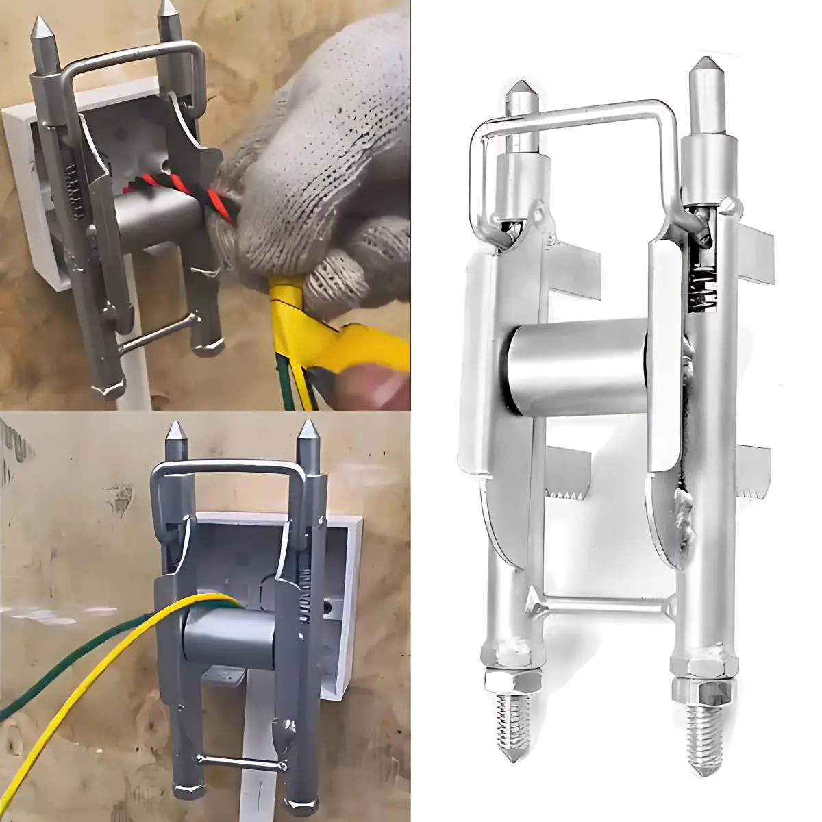 Tirador De Cables Para Electricista. Guía Para Jalar Cables Eléctricos En Cajas De Paso. Palanca Para Instalación De Cables. Ajustable Desde 18.5 Hasta 24.5Cm. 1