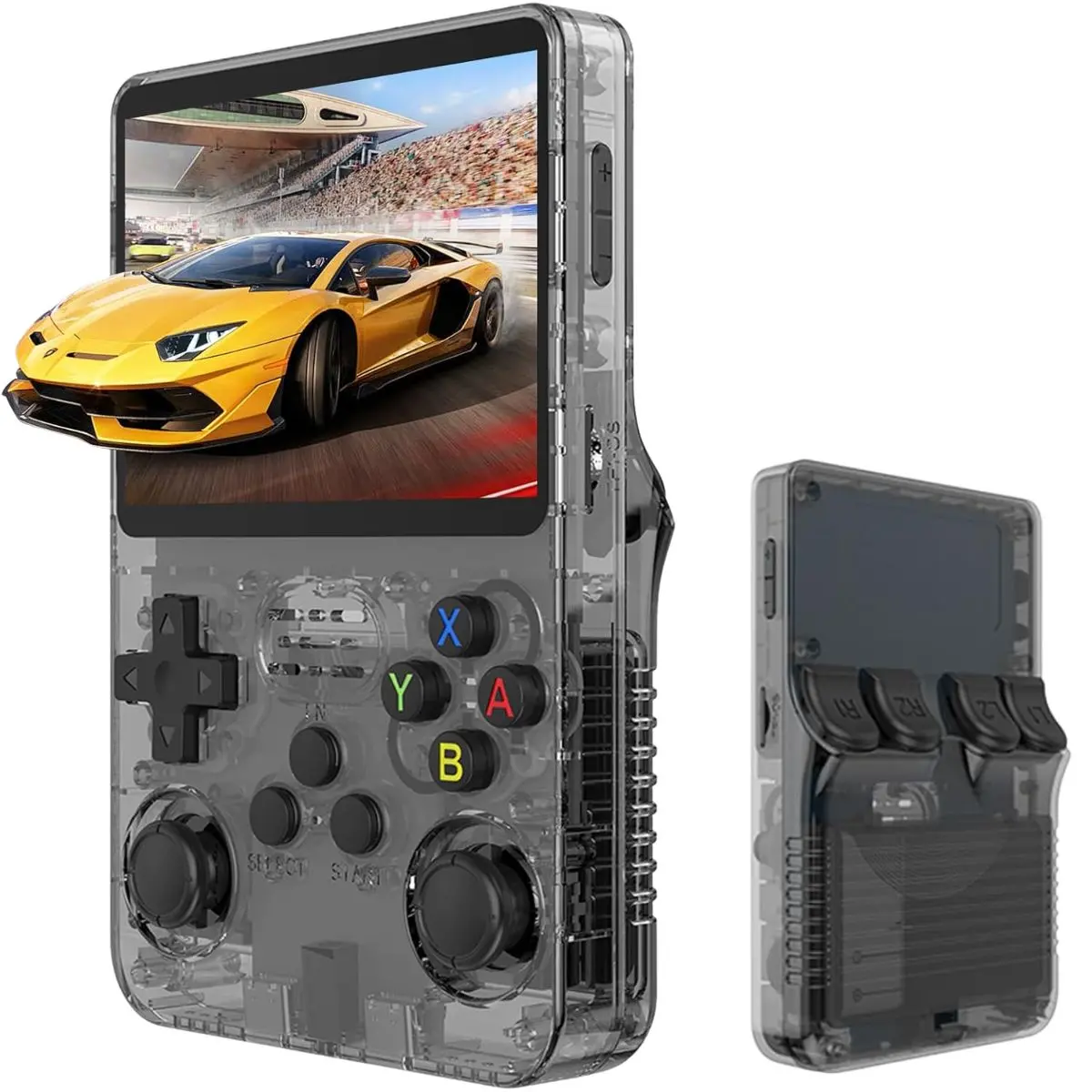 Consola Videojuegos Retro. Portátil R36s Transparente Con Pantalla Hd. 1