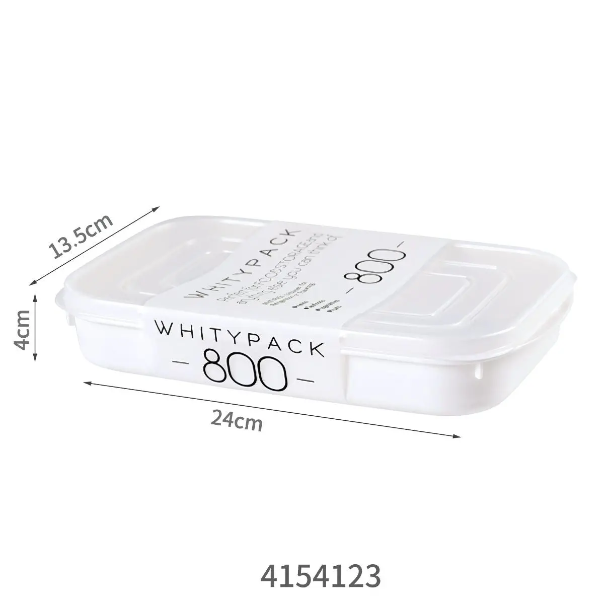 Caja Envase De Plastico Recipiente Hermético. Vasija Para Comida. Caja De Almacenamiento Sellada. 800 Ml 1