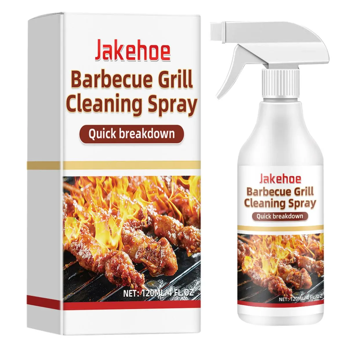 Desengrasante Para Limpiar Barbacoas Y Parrillas 120Ml (4Oz) Spray Limpiador Y Desengrasante Para Bbq. 1