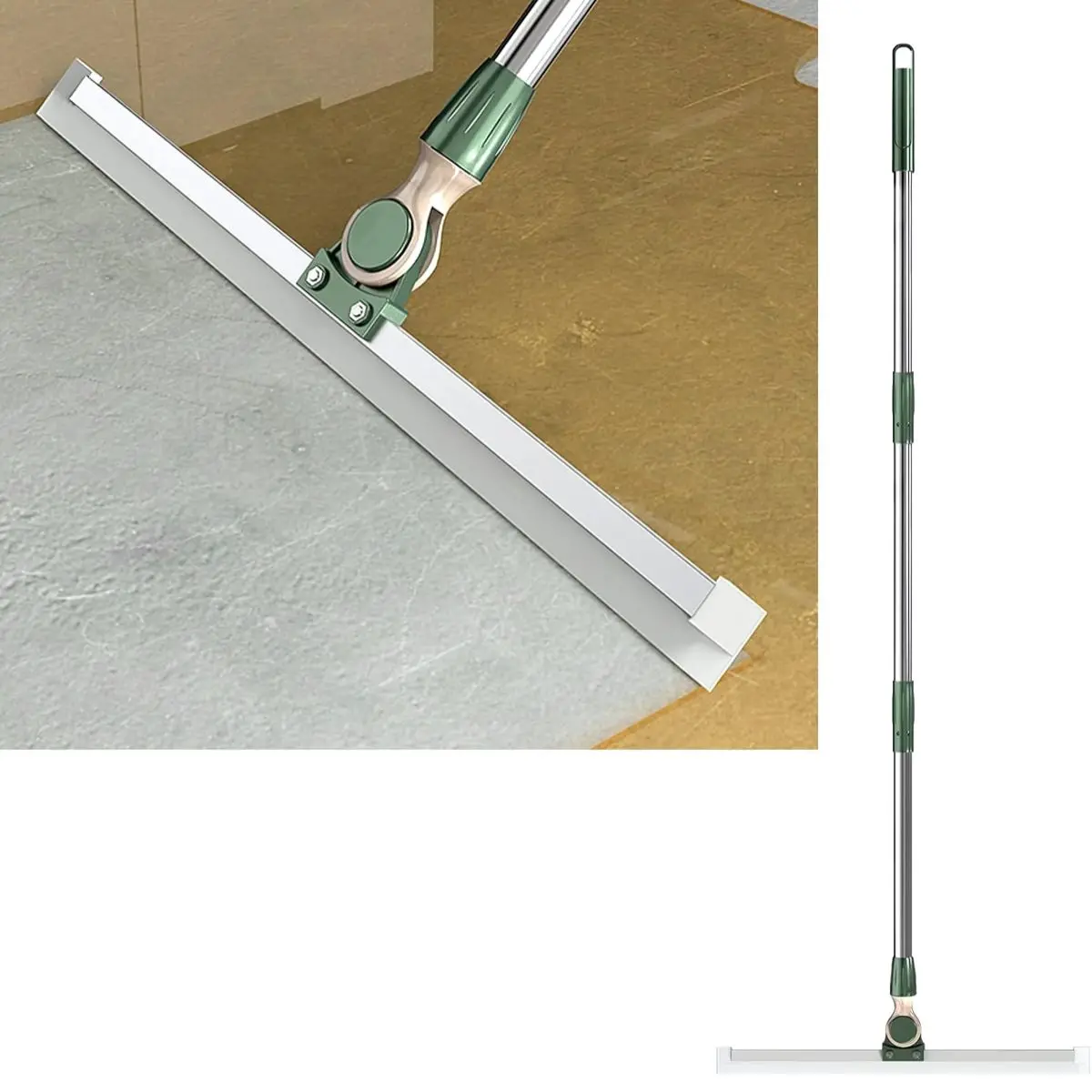 Escurridor Escobilla De Silicona De 35Cm (13.7”). Ideal Para Piso Y Ventanas. Limpiaparabrisas. Escoba Mágica Para Agua 1