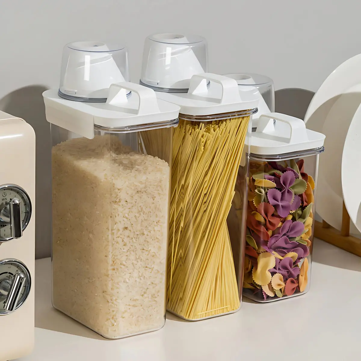 Recipiente Hermético 2300Ml Con Tapa Medidora. Ideal Para Alimentos Secos. 1