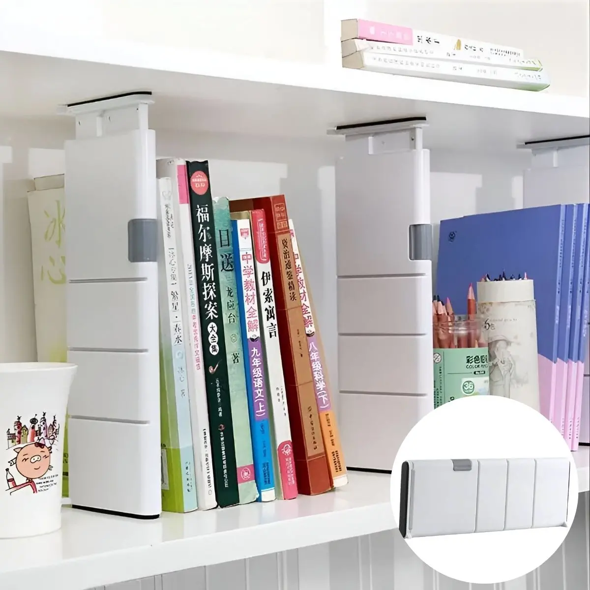 Separadores Retráctiles Para Cajones. Set De 4 Divisores Organizadores Expandibles Ajustables Para Gavetas. Barreras Para Librero O Cajones 1