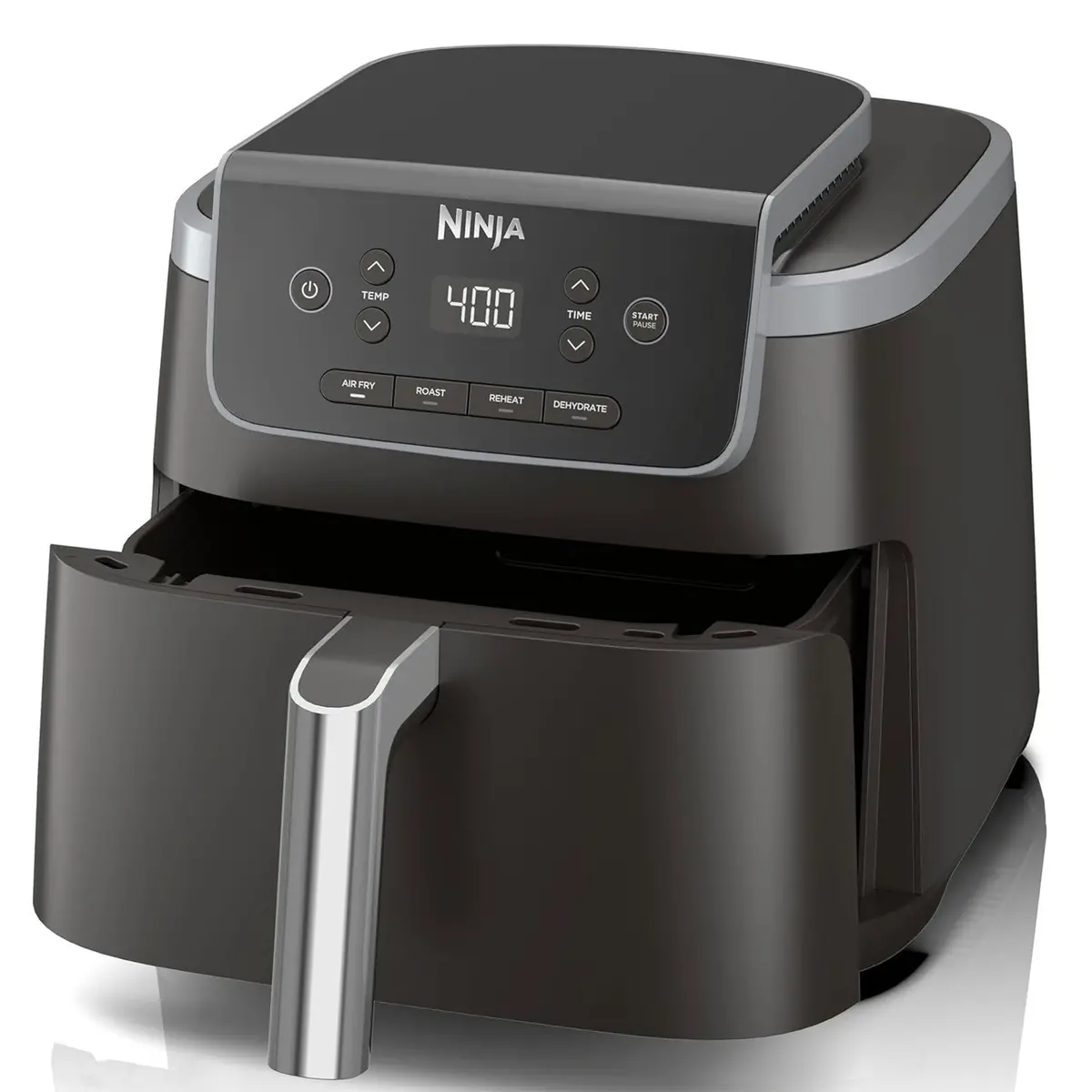 Freidora De Aire 4 En 1 Ninja Af141. Air Fryer De 4.7 Lt Antiadherente, Recubierta De Cerámica, Y Tecnología Air Crisp. 1