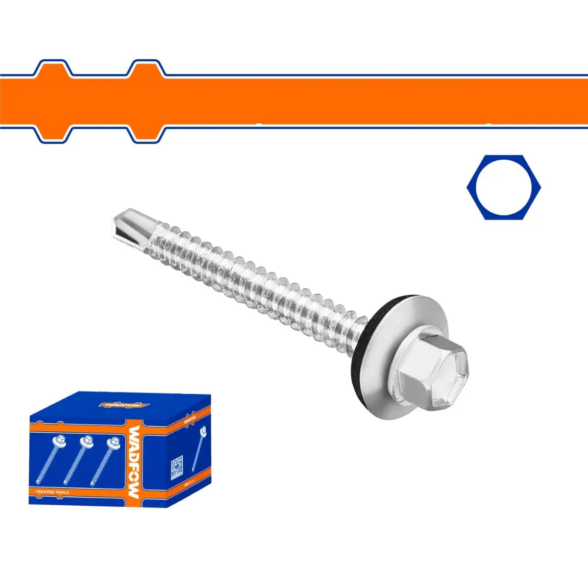Tornillos Para Techo Hexagonal Autotaladrante Con Arandela De Goma. Zincado. 1