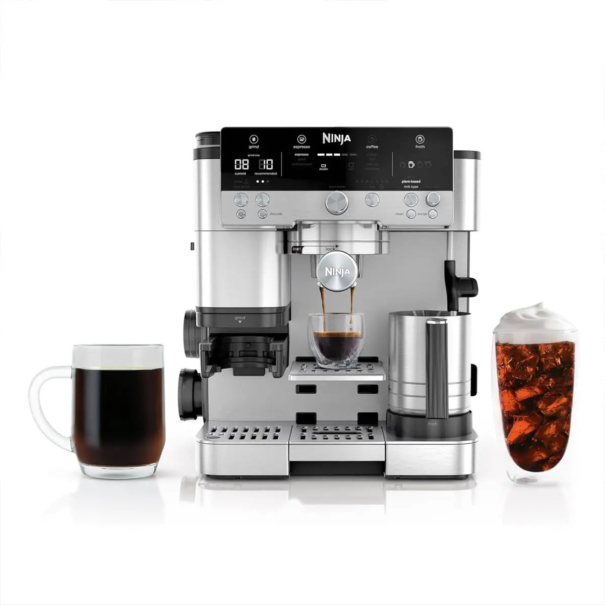 Máquina De Expresso Ninja Luxe Café Premier. Cafetera Es601 Con Moledor De Café Integrado. 1