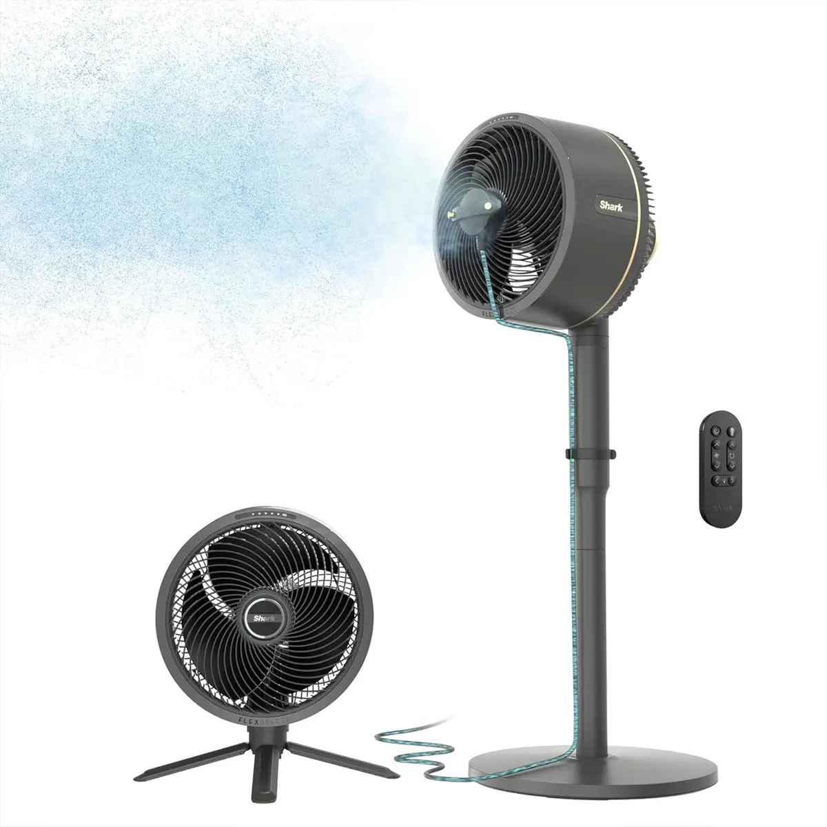 Abanico Recargable Instacool Shark. Ventilador Con Difusor De Interior Y Experior Fa222. 1