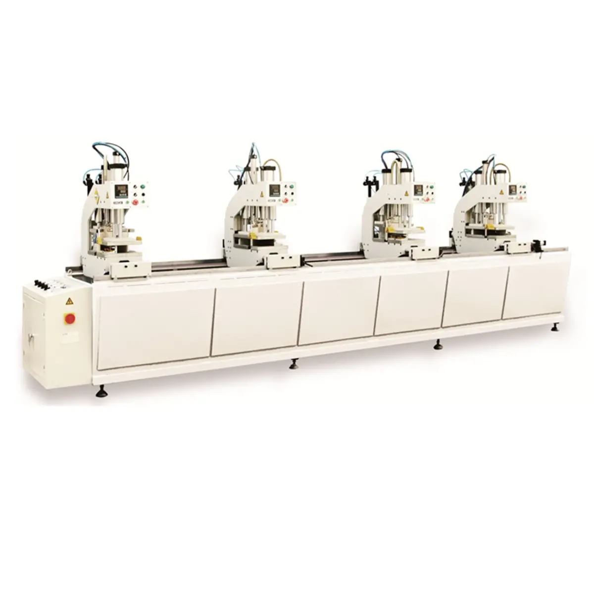 Soldadora De Cuatro Cabezales Para Perfiles Ventanas Pvc | Four Head Welding Machine – Carpintería De Perfiles Upvc 1