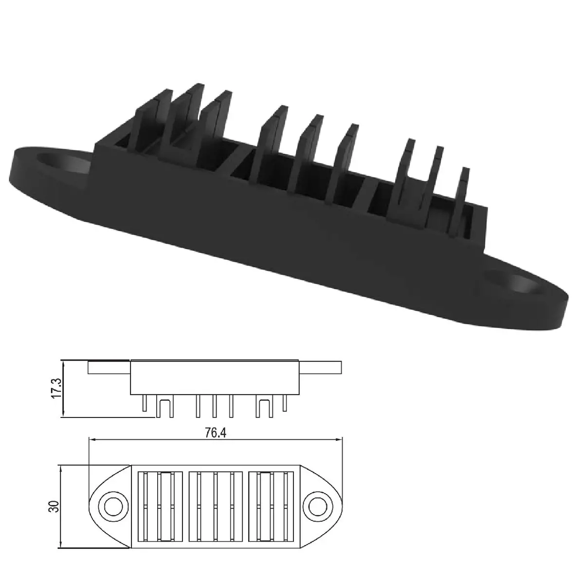 Tope Blanco De Seguridad Antirrobo Para Ventanas Corredizas De Perfiles Upvc Evita Aperturas No Deseadas, Anti-Theft Piece 76.4Mm Upvc 1