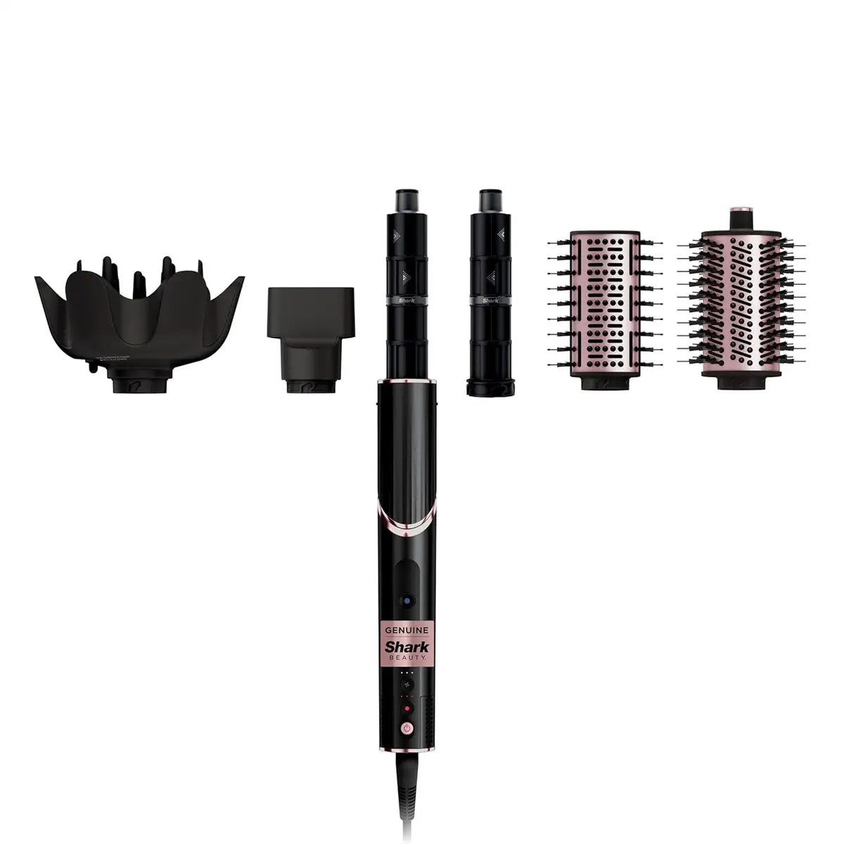 Secador Y Estilizador Shark Flexstyle Color Negro Hd440bk. Cepillo Blower De Cabello Black Edition. 1