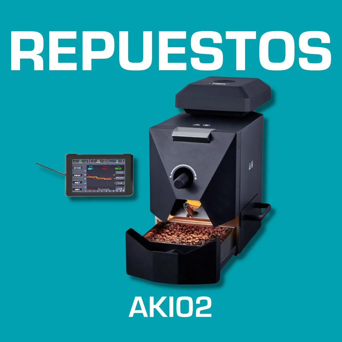 Repuestos De Tostadora De Café Profesional 500G Con Pantalla Táctil 7”. Código Aki02. 1