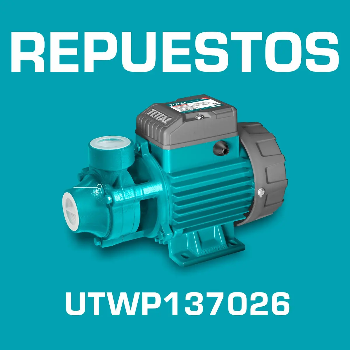 Repuestos Bomba De Agua Periférica De Alto Rendimiento 370W 0.5Hp Voltaje: 110-120V. Código Utwp137026 1