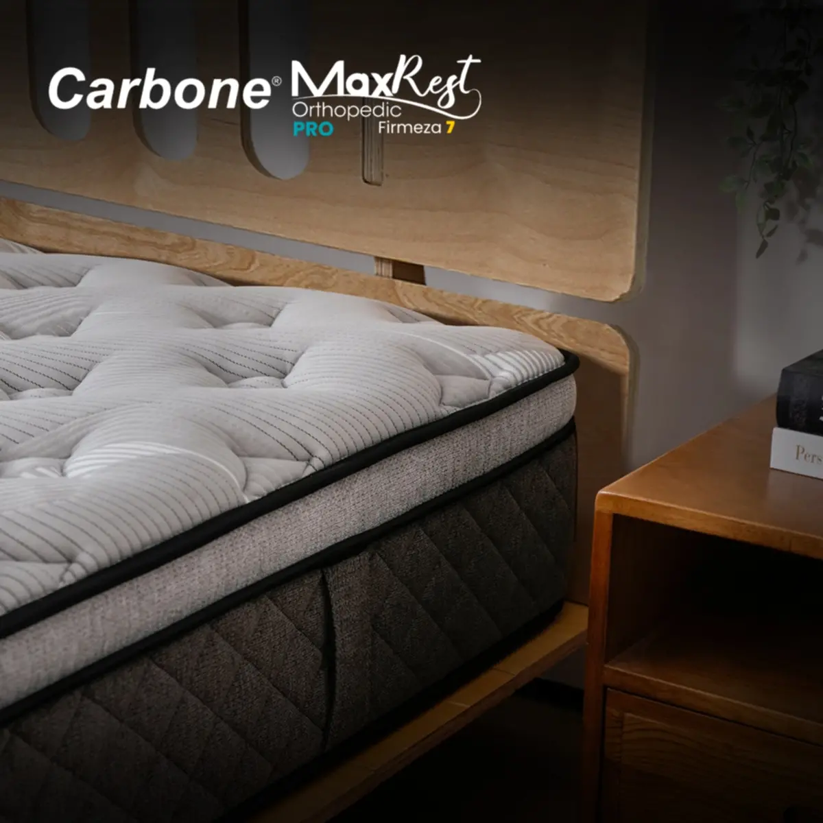 Colchones Ortopédicos Firmeza 7 Carbone Max Rest Empacados Al Vacío Pillow Top Colchón Calidad Hotelera Memory Foam Con Resortes 35Cm Espesor (13.7") 2