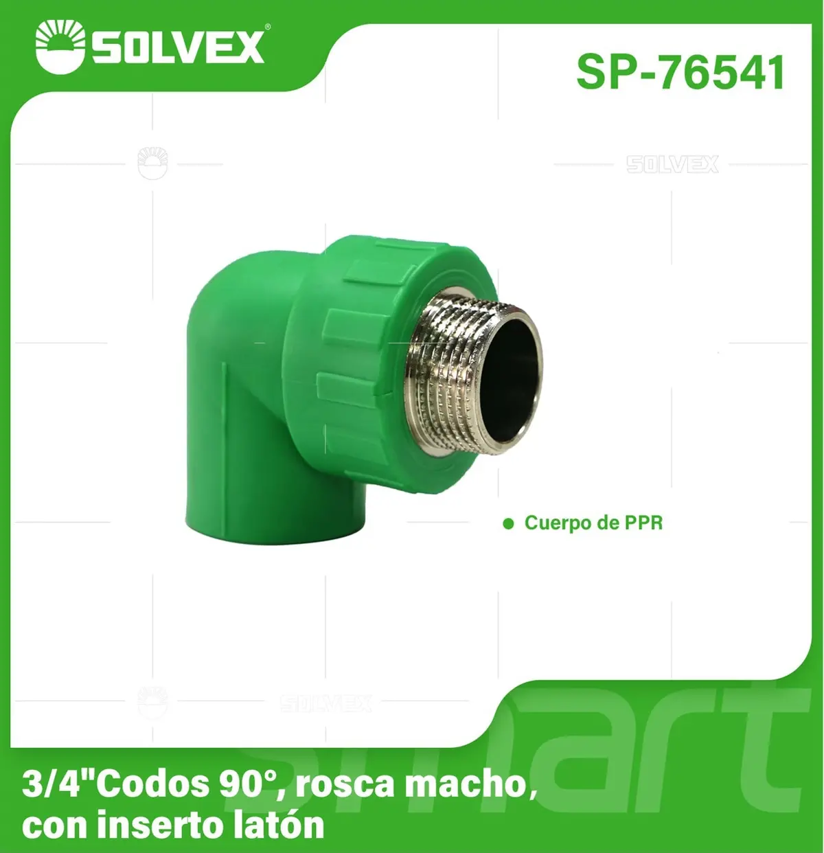 Codos Ppr 90° Con Rosca Macho. Conectores Termofusión Para Agua. 3