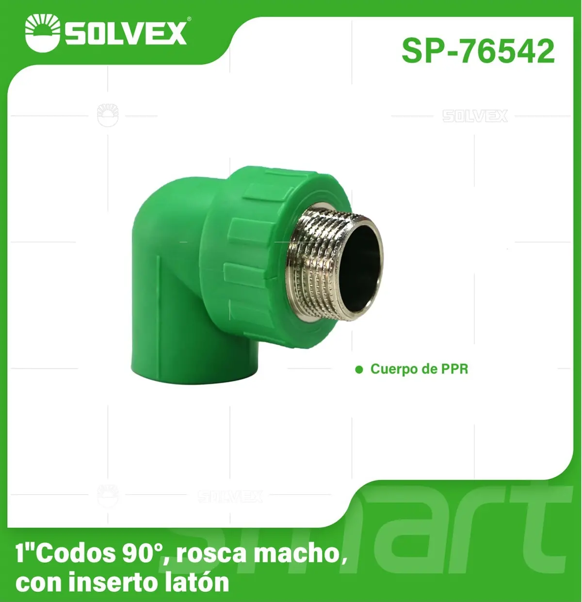 Codos Ppr 90° Con Rosca Macho. Conectores Termofusión Para Agua. 3