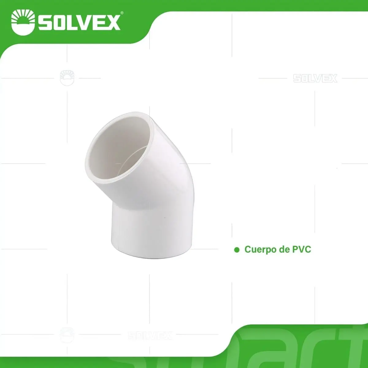 Codos Pvc De 45°. Conectores De Tuberías Para Agua Potable. 1