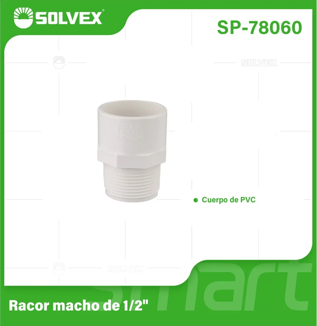 Adaptadores Machos De Pvc. Conectores Roscados Para Tuberías De Agua Potable. 2