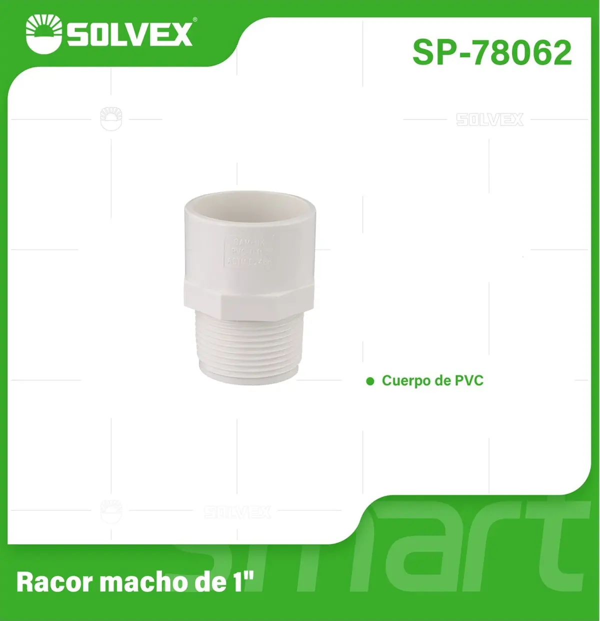 Adaptadores Machos De Pvc. Conectores Roscados Para Tuberías De Agua Potable. 3
