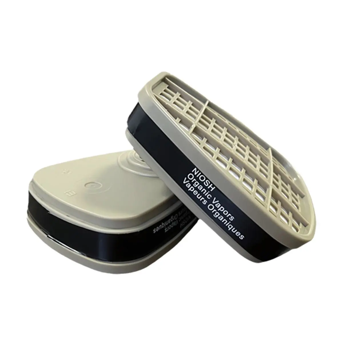 Repuesto Filtro Purificador 6001Cn Para Respirador Mascarilla Frontal De Silicona. Para Gases Y Vapores Orgánicos, Como Benceno Y Homólogos, Gasolina, Acetona, Éter De Disulfuro De Carbono, Etc. 1