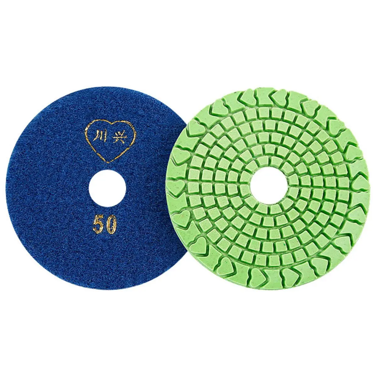 Almohadilla De Pulido De Diamante 4” (100 Mm) – Grano 50#. Disco De Pulido Seco Y Húmedo Para Mármol, Granito.(Grado Industrial) 1