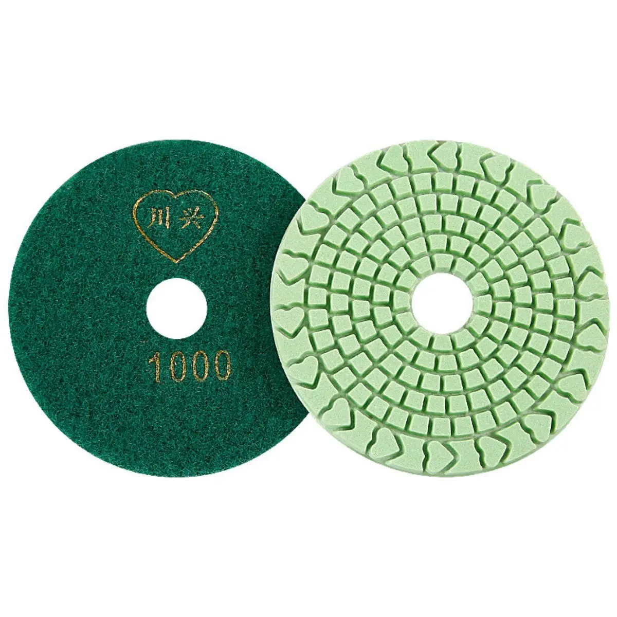 Almohadilla De Pulido De Diamante 4” (100 Mm) – Grano 1000#. Disco De Pulido Seco Y Húmedo Para Mármol, Granito. (Grado Industrial) 1