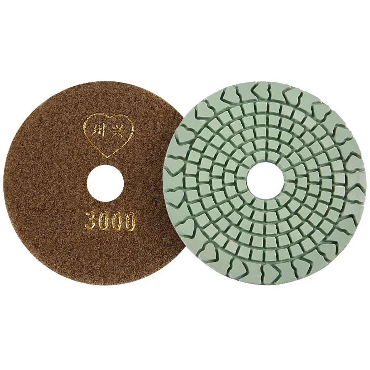 Almohadilla De Pulido De Diamante 4” (100 Mm) – Grano 3000#. Disco De Pulido Seco Y Húmedo Para Mármol, Granito. (Grado Industrial) 1