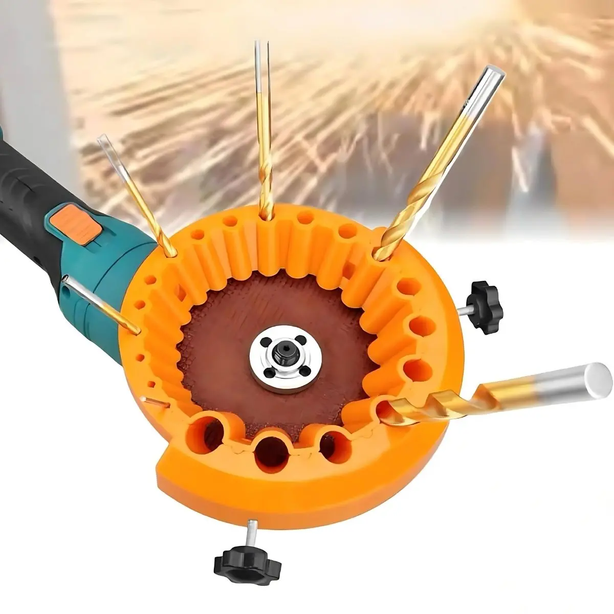 Afilador De Brocas Para Esmeriladora Angular Para Medidas Desde Φ2.5 Mm Hasta Φ13 Mm. 1