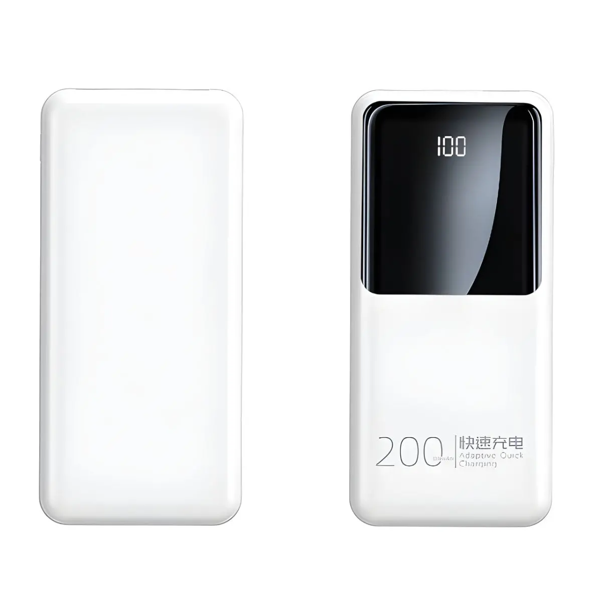 Power Bank Cargador 20000 Mah Carga Rápida. Batería Portátil Con Pantalla Digital. Doble Puerto Usb Y Entradas Usb-C Y Micro Usb. 2