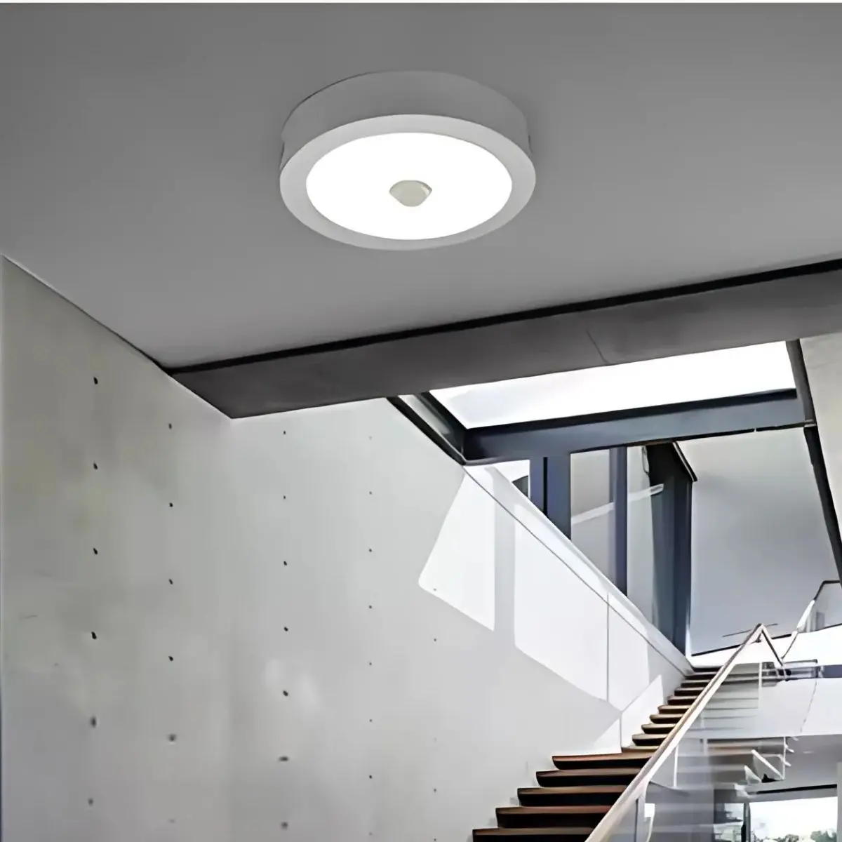 Lámpara De Techo Plafón Led 18W Con Sensor De Movimiento 8.8” (22.5Cm). Luz Blanca. 1