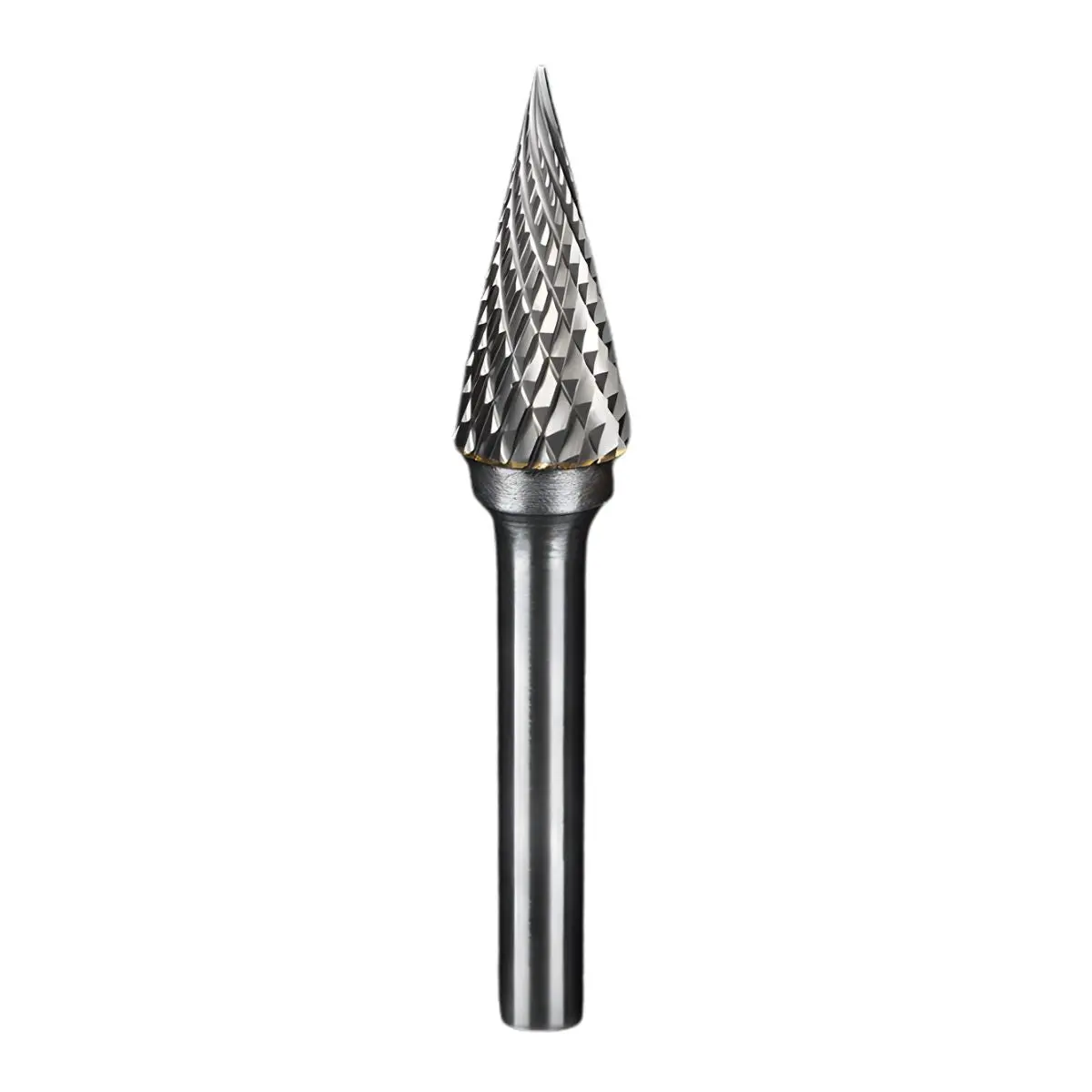 Fresa Lima Rotativa Cónica Punta Aguda De Carburo De Tungsteno Para Mototool. Vástago: 6Mm. Cabeza: 12Mm. 1