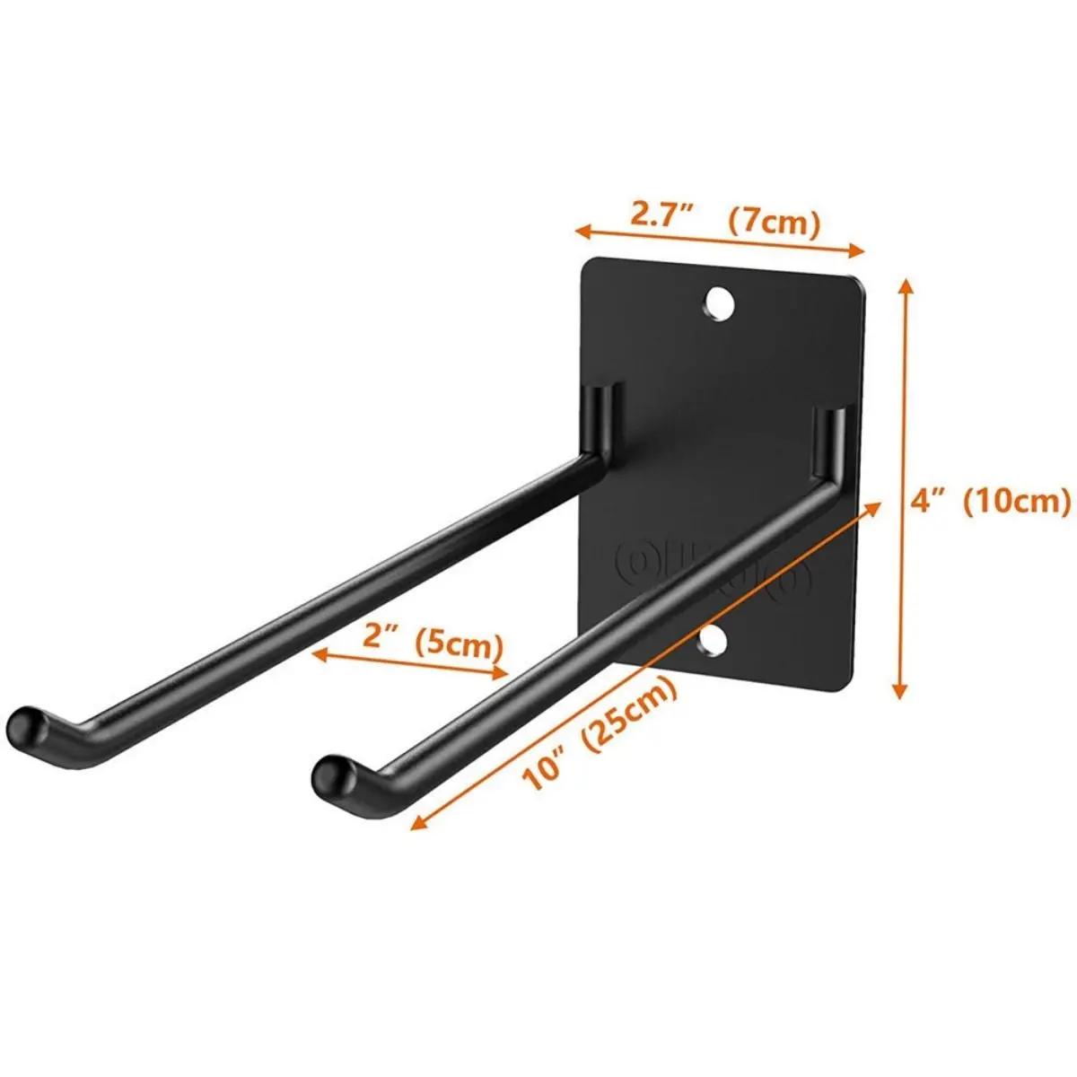 Gancho De Hierro Para Pared 10×2.7×4” (25×7Cm×10Cm) Para Herramientas De Jardín Y Garaje. Soporte Para Colgar Bicicletas, Mangueras Y Escaleras. Colgador. 1
