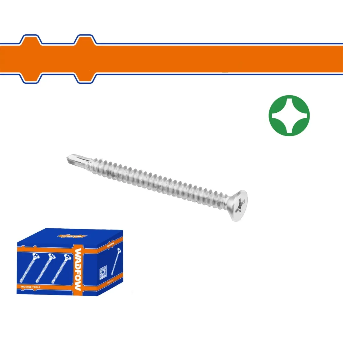 Tornillos Punta Broca  Phillips Avellanado. Acabado Zinc. Para Perforar 1