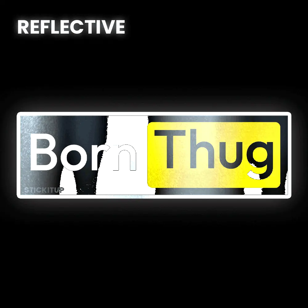 Born Thug Bumper Sticker 1