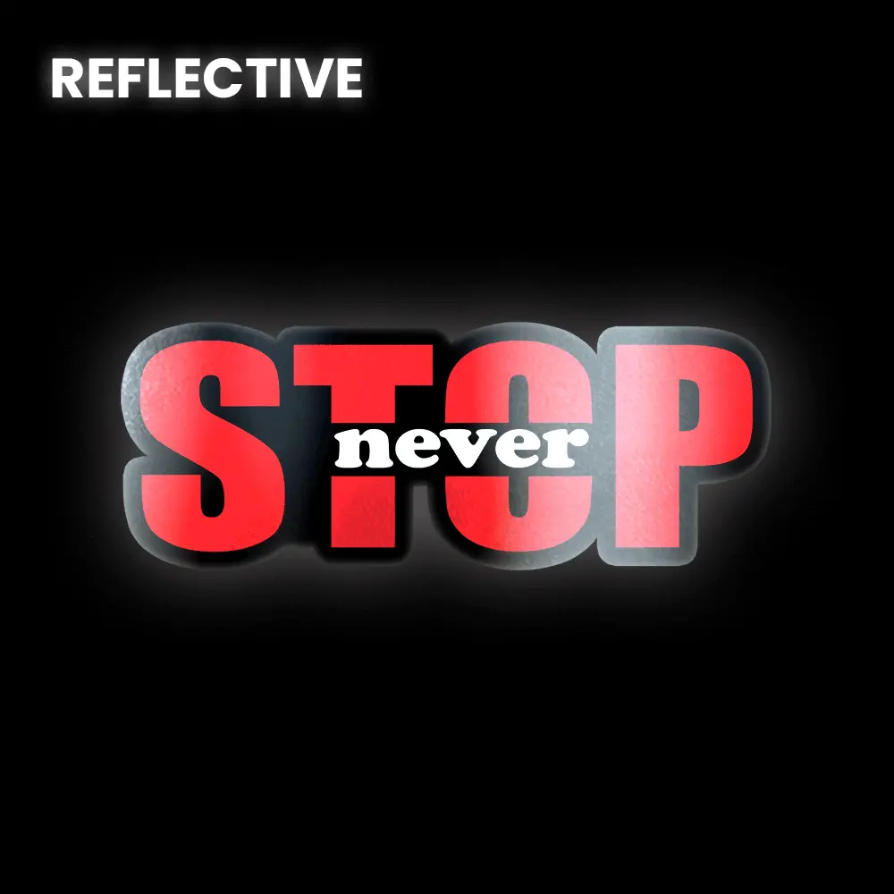 Stop Never Bumper Sticker 1