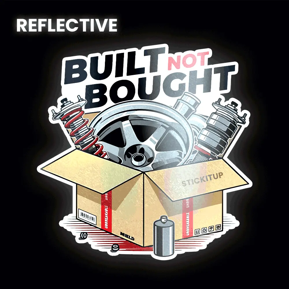 Built Not Bought Bumper Sticker 1