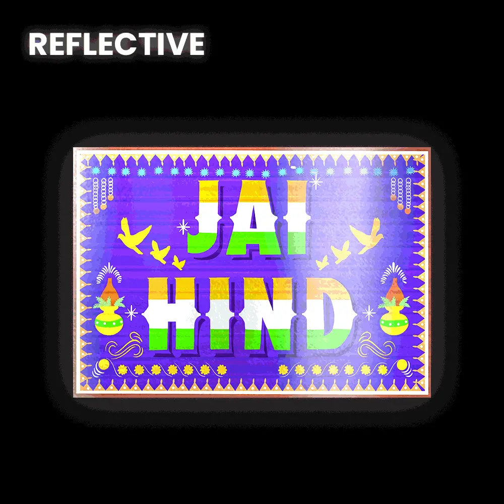 Jai Hind Bumper Sticker 1