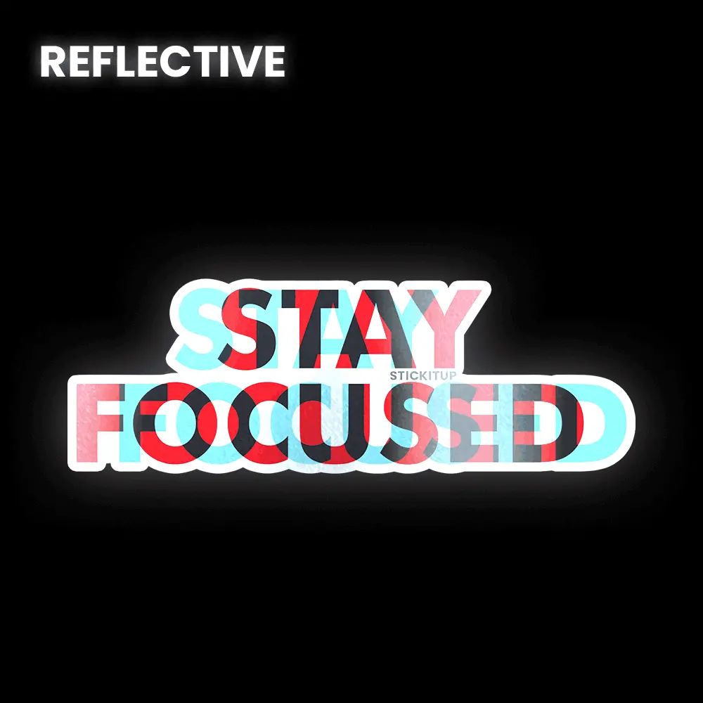 Stay Focused Bumper Sticker 1